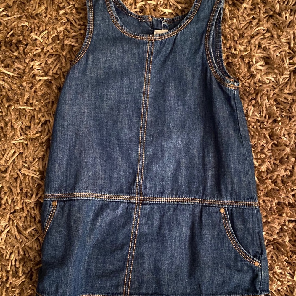 Baby Gap Girls Denim Jumper Dress - 2 years
